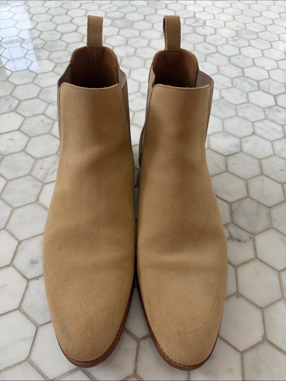Taft Men's Suede Chelsea Boots - Tan